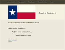 Tablet Screenshot of creativehandwork.com